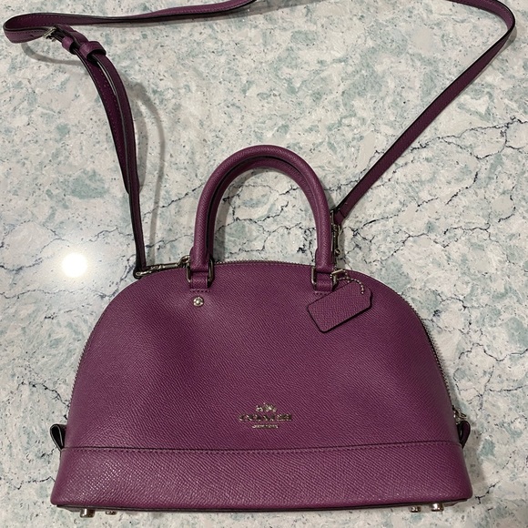 Small Purple Coach Handbag - Picture 2 of 4